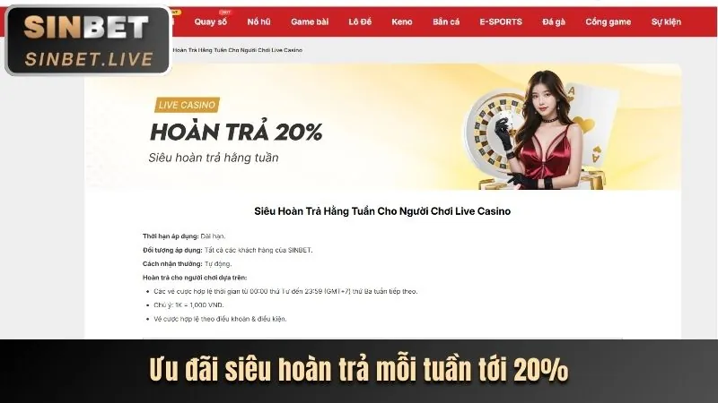 Hoàn trả không giới hạn tại Go8